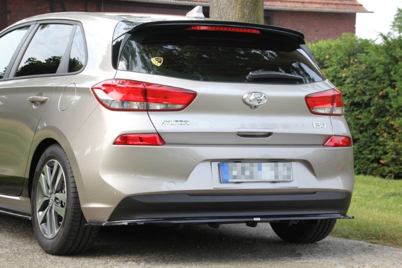 Spoilerextentie Hyundai i30 MK3 Hatchback Glanzend Zwart Maxton