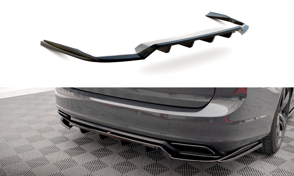 Diffuser Volvo V90 R-Design 2016 - 2020 Maxton Glans Zwart