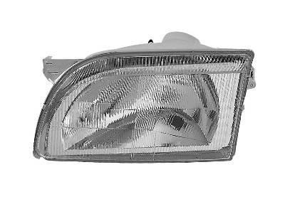 koplamp, H4, elektr verstelb, rechts Ford Transit, 1994-2000