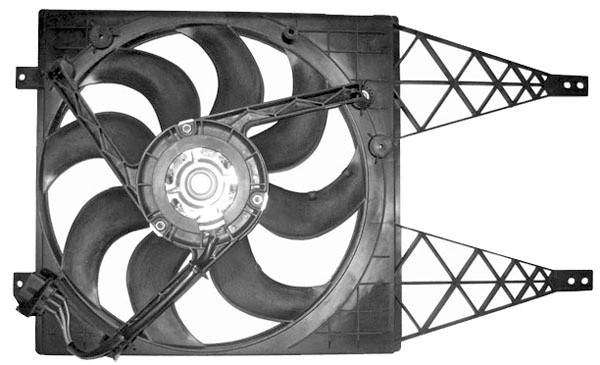 Radiator FAN IBIZA/POLO 01-05 393mm CORDOBA/FABIA