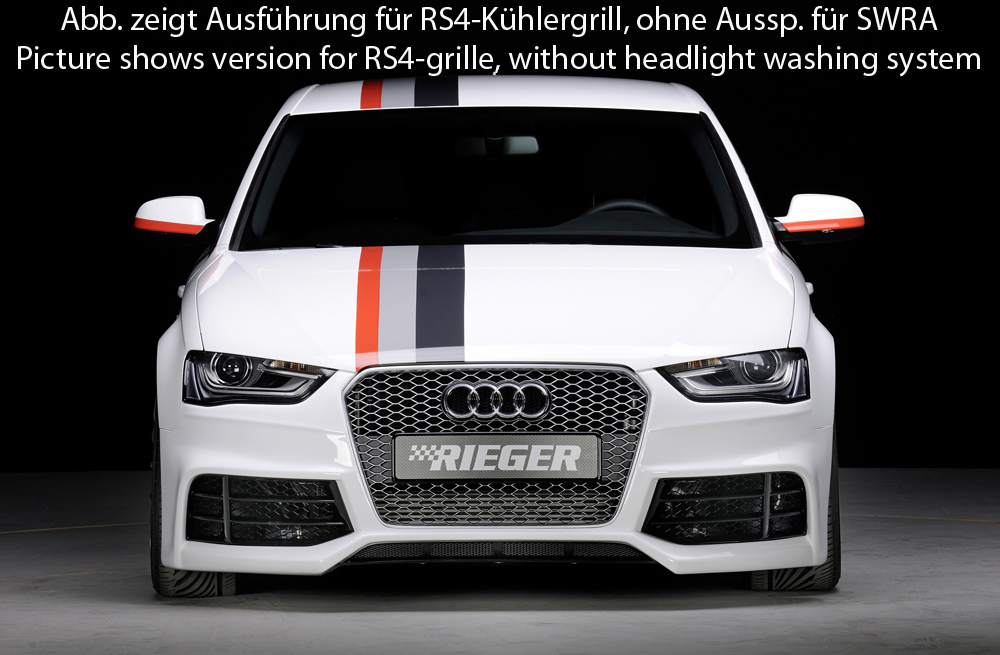 Voorbumper Audi A4/S4 Rieger 2012