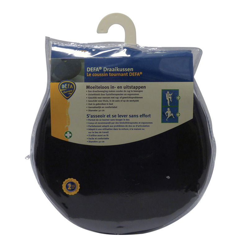 Defa Draaikussen 40cm Zwart