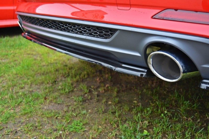 Cenrale Achterspoiler Audi A5 S-Line F5 Coupe / Sportback (zonder verticale bars) Glanzend Zwart