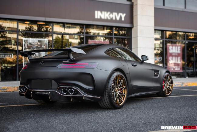 Mercedes Benz AMG GT/GTS/GTC IMP Style Deels Carbon Fiber Achterbumper met Diffuser 2017-2020