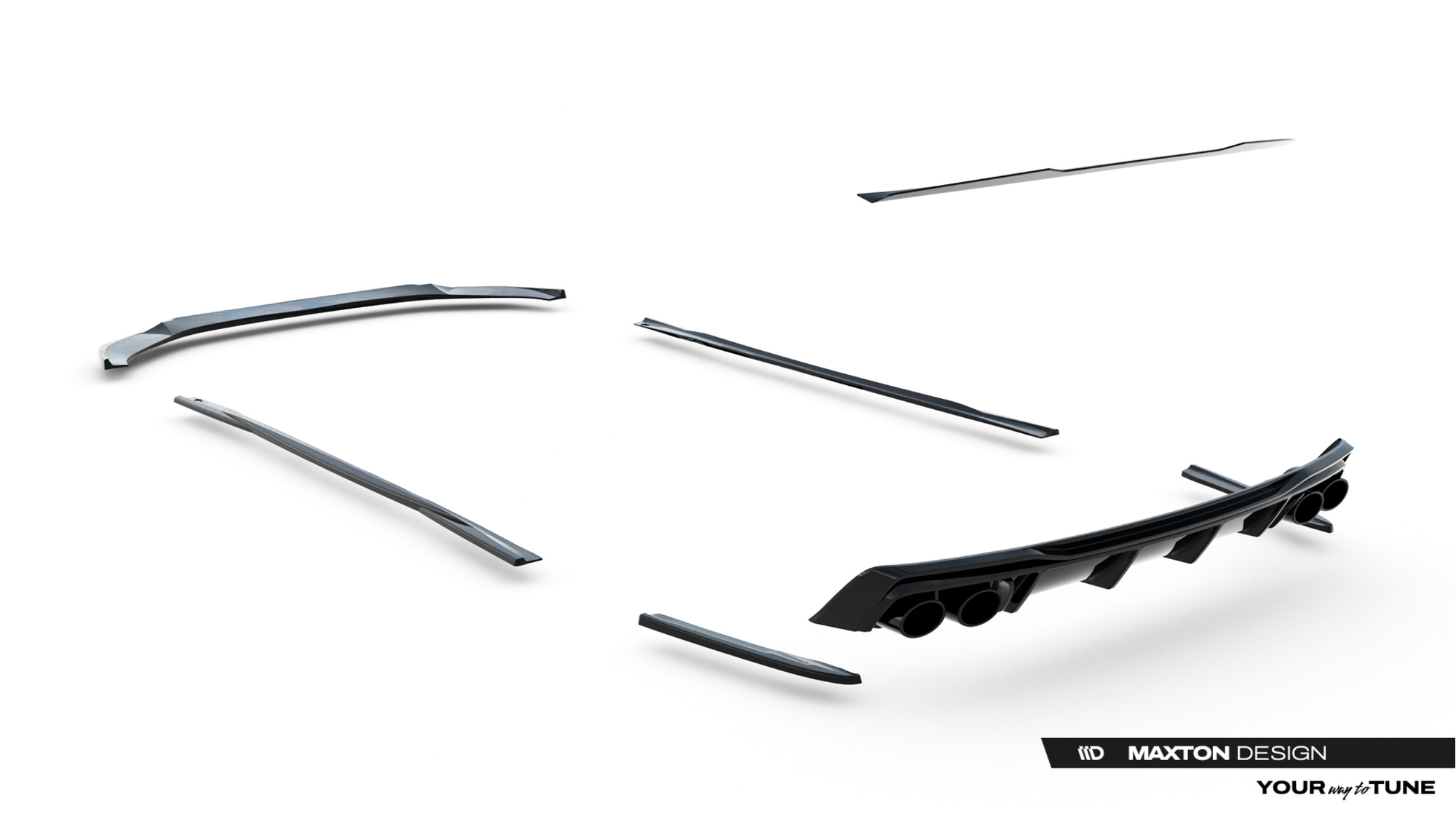 Bodykit Audi A6 S-Line / S6 C8 Avant Maxton Glans Zwart