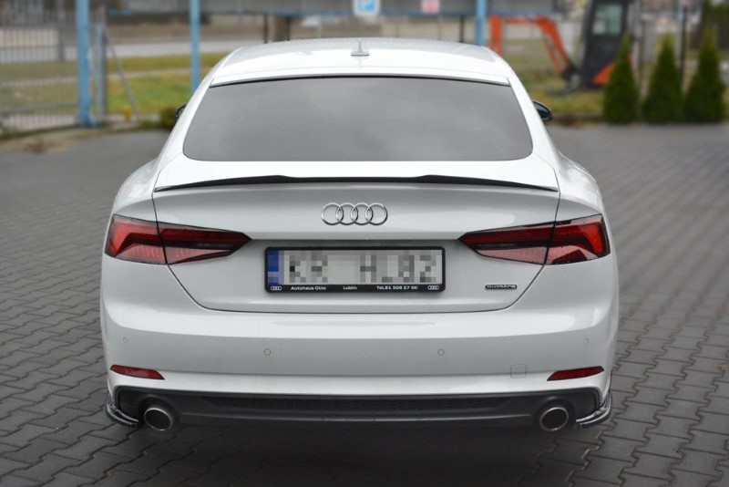 Achterzij Spoilers Audi A5 S-Line F5 Sportback Glanzend Zwart