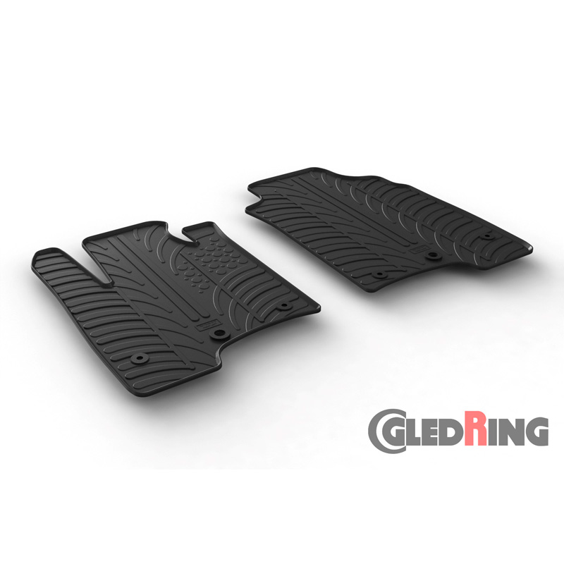 Rubbermatten  Fiat Panda Van 2014- (T profiel 2-delig + montageclips)