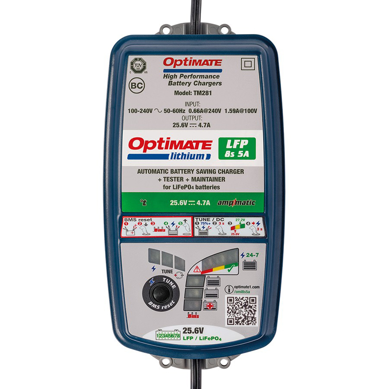 OptiMate Lithium 8s 5-Amp Acculader / tester / onderhouder
