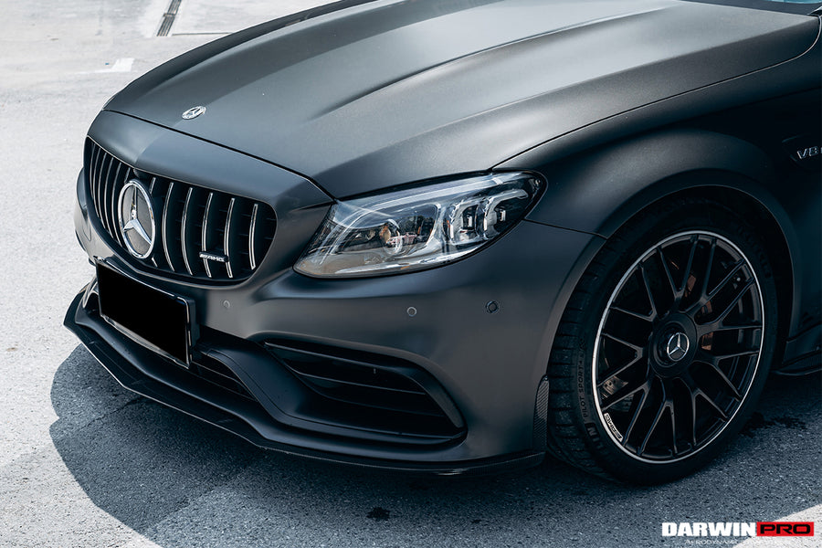 Mercedes Benz W205 C63/S AMG Coupe BKSS Style Carbon Fiber Voorspoiler 2015-2021