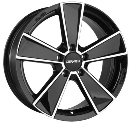 Carmani CA10 Flash 6,5x16 5x112 ET46 black polish Velgen