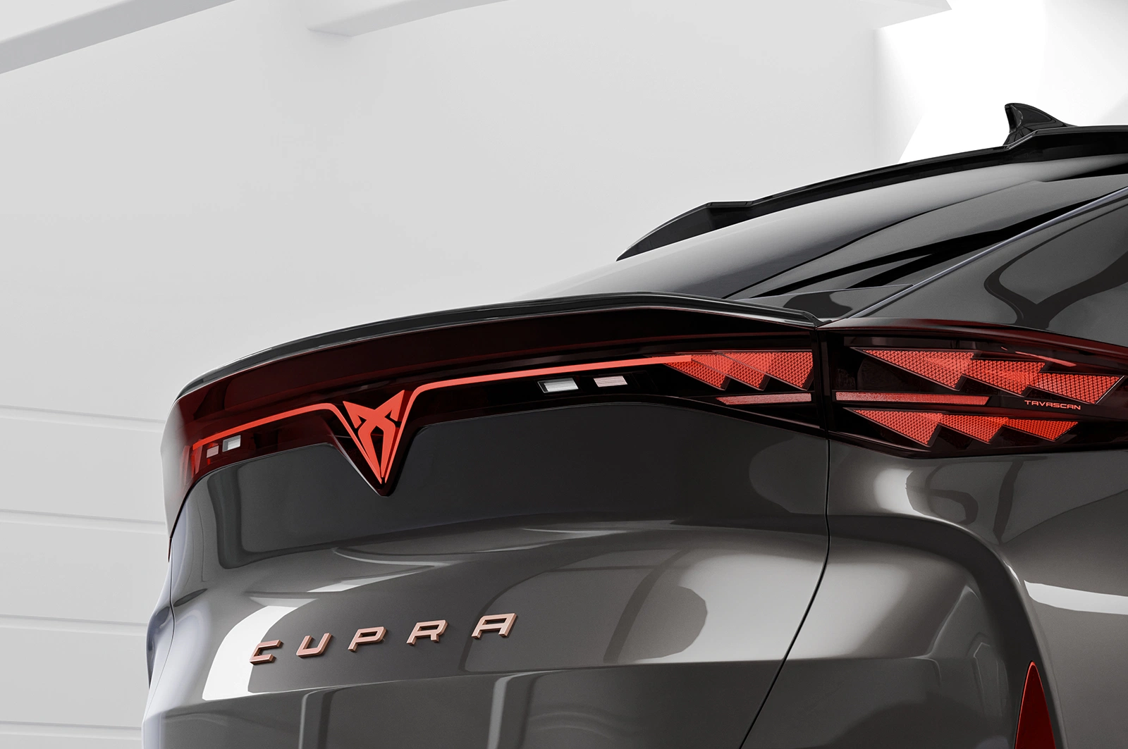Achterspoiler voor Cupra Tavascan glans zwart