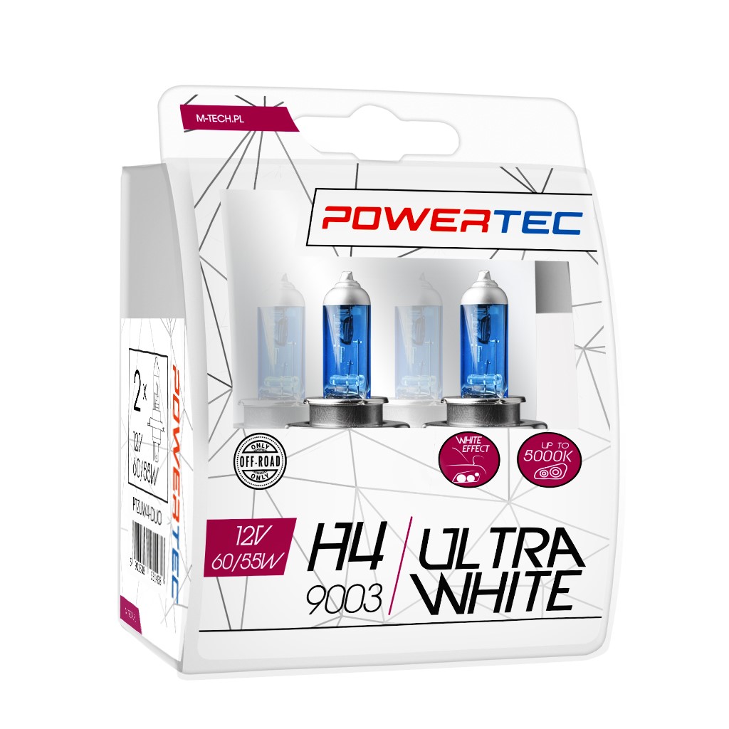 Mtech Powertec XenonBlue H4 lampen 12V DUO