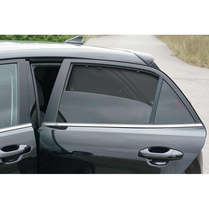 Set Car Shades (achterportieren)  Kia Rio (YB) HB 5-deurs 2017-2023 (2-delig)