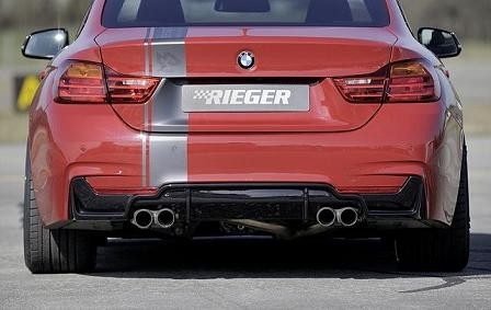 Achterbumper aanzet BMW 4 serie F32/F33/F36 M pakket dubbele uit