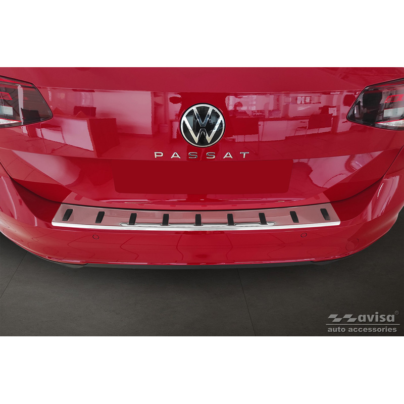 RVS Achterbumperprotector  Volkswagen Passat Variant 2014-2019 & Facelift 2019-2023 (incl. R-Line/Alltrack) 'STRONG EDITION'