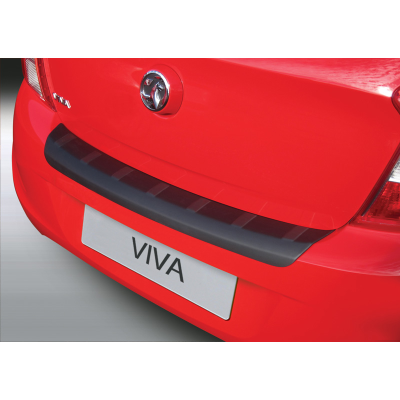 ABS Achterbumper beschermlijst  Opel Karl 7/2015- 'Ribbed' Zwart