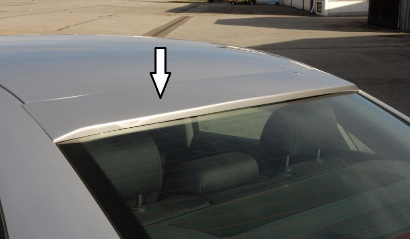 Dakraamspoiler Audi A4 8E Sedan Rieger