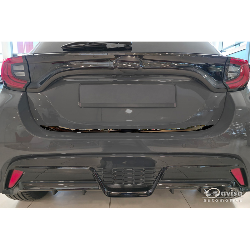 Avisa Zwart Chroom RVS Kofferbak Sierlijst  Toyota Yaris (P21) 2020-2024 & Facelift 2024-