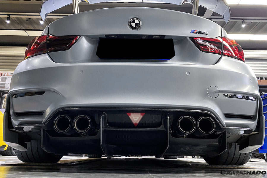 BMW M3 F80 & M4 F82 SM Style Carbon Fiber Rear Diffuser 2014-2020