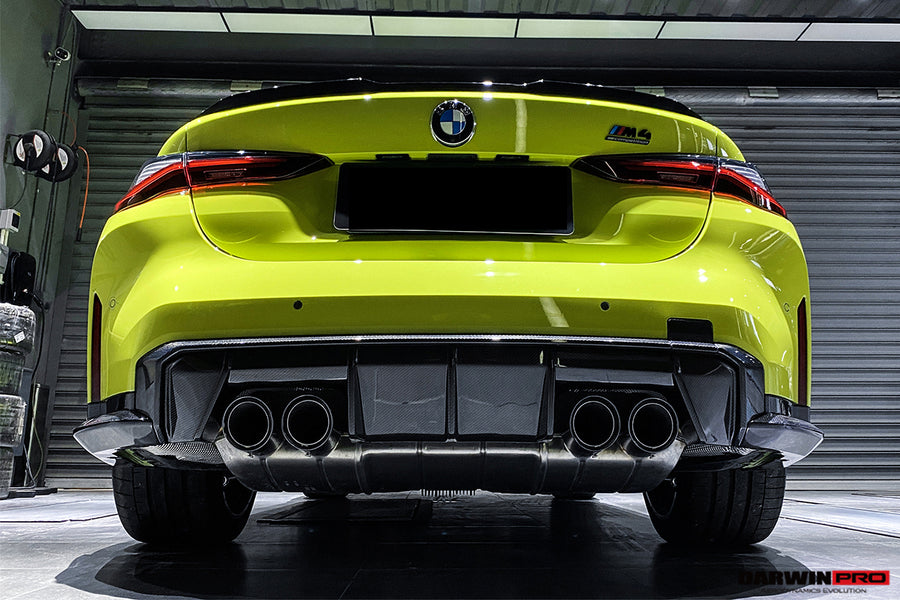 BMW M4 G82/G83 M3 G80 Carbon Fiber Rear Diffuser Trim 2021-UP