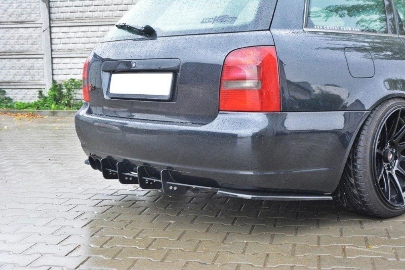 Achterzij Spoilers Audi S4 B5 Avant Glanzend Zwart