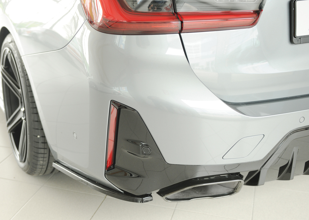Zijdiffusers BMW 3 Serie M Pakket G20 G21 FL Rieger Glans Zwart