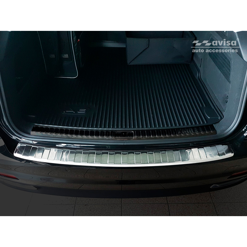 RVS Achterbumperprotector  Audi A6 (C8) Avant 2018-2023 & Facelift 2023- 'Ribs' incl. S-Line & Allroad