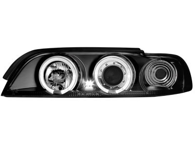 Faros BMW E39 Angel Eyes negro