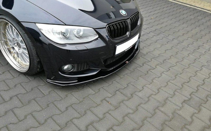 Voorspoiler BMW 3 E92 M-PACK FACELIFT V.1 Glanzend Zwart