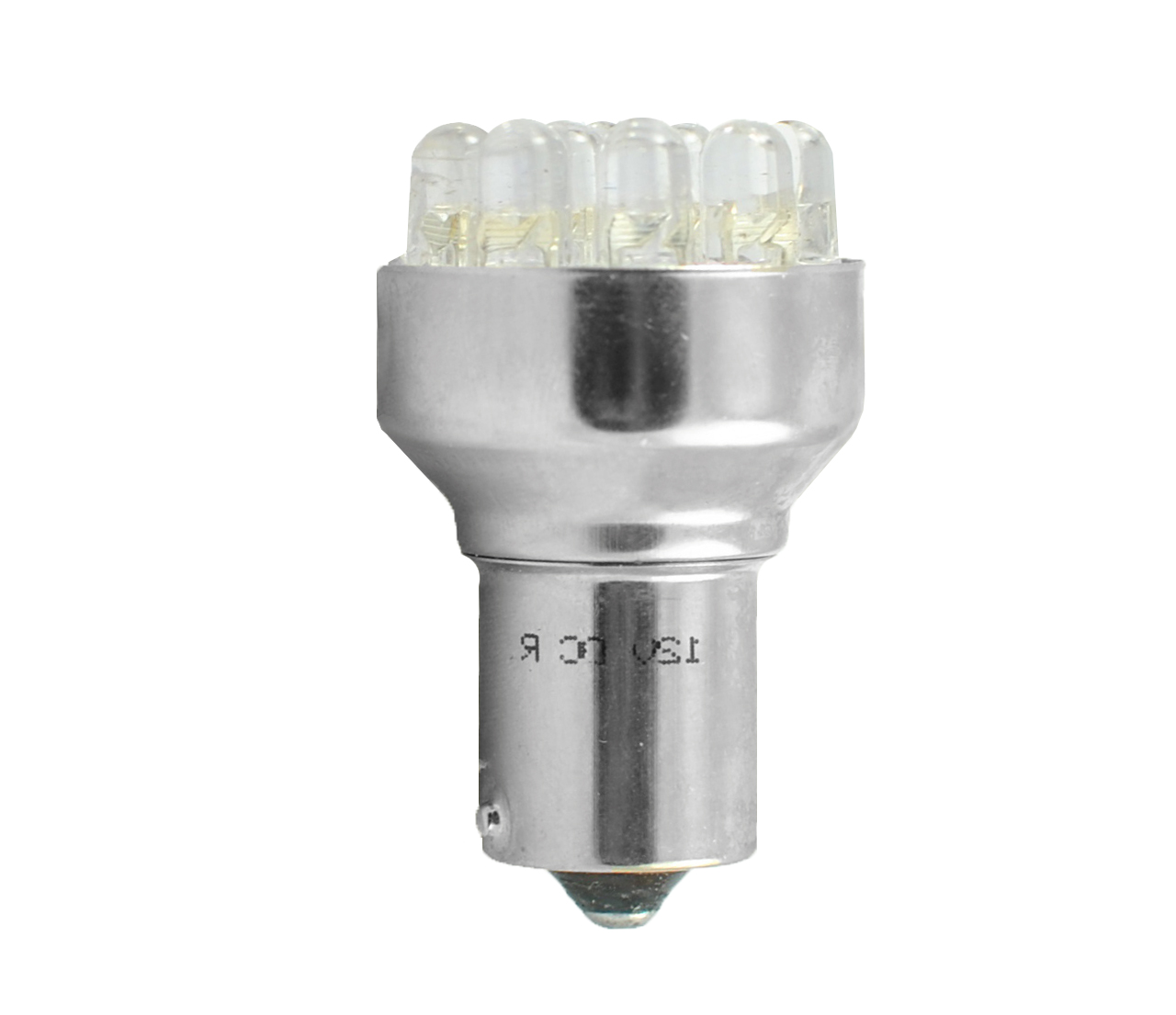 2x M-tech L035 BA15S G18 12v 19x 3mm LED wit