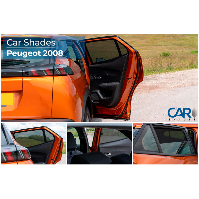 Set Car Shades (achterportieren)  Peugeot 2008 II 2020- (2-delig)