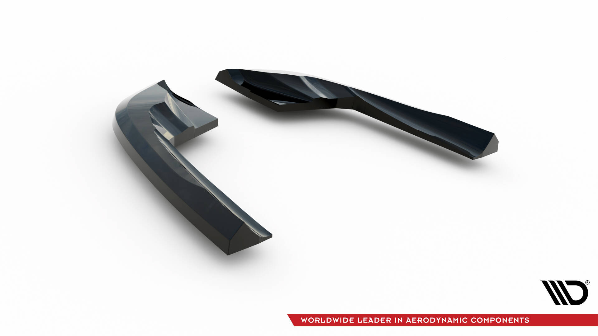 Achterzij Spoilers Audi S3 Sportback 8V Maxton Glanzend zwart