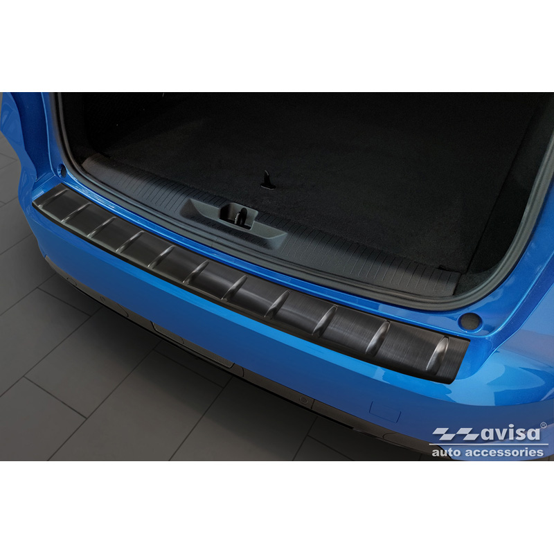 Zwart RVS Achterbumperprotector  Opel Astra L Sportstourer 2022- 'Ribs'