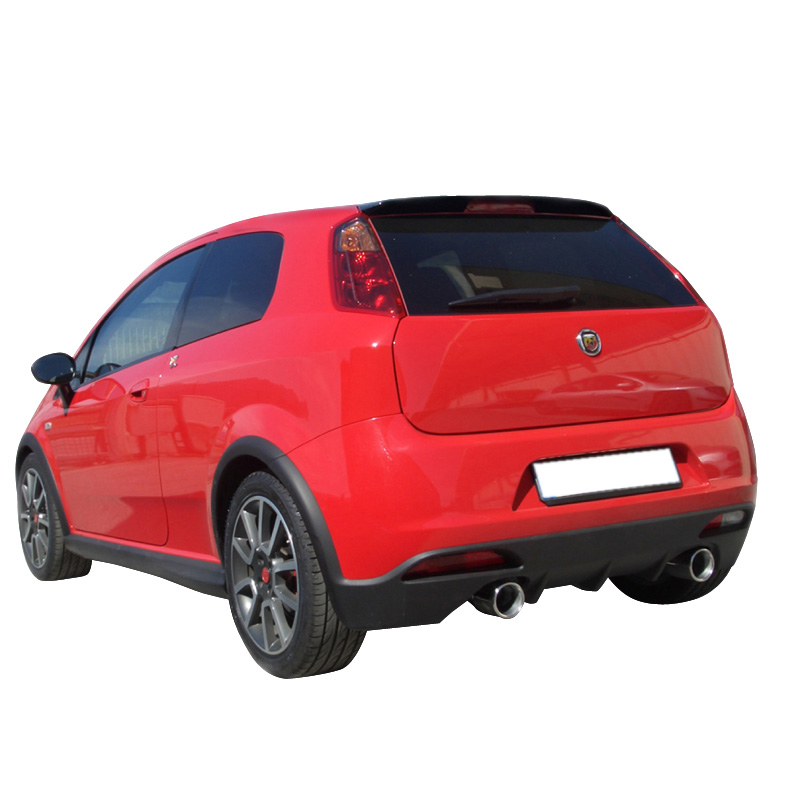 100% RVS Dubbele Sportuitlaat  Fiat Grande Punto 1.4 Turbo Abarth 2006- Links/Rechts 102mm