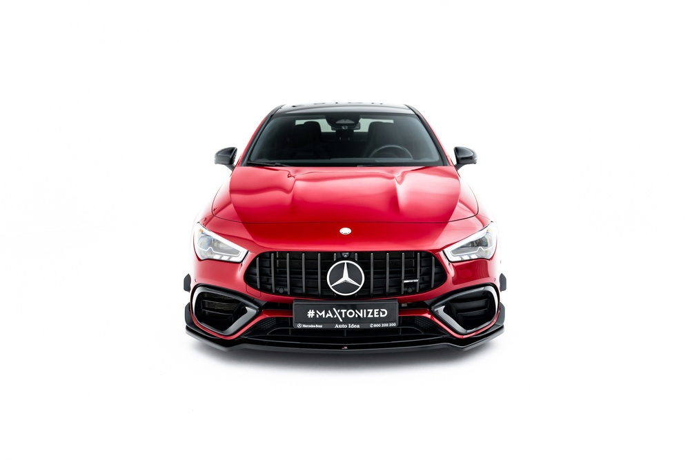 Voorspoiler Mercedes-AMG CLA 45 Aero C118 V.4 Maxton Glans Zwart