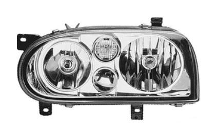 koplamp, Hella, H7+H1, elektr verstelb, links VW Vento, 1992-199
