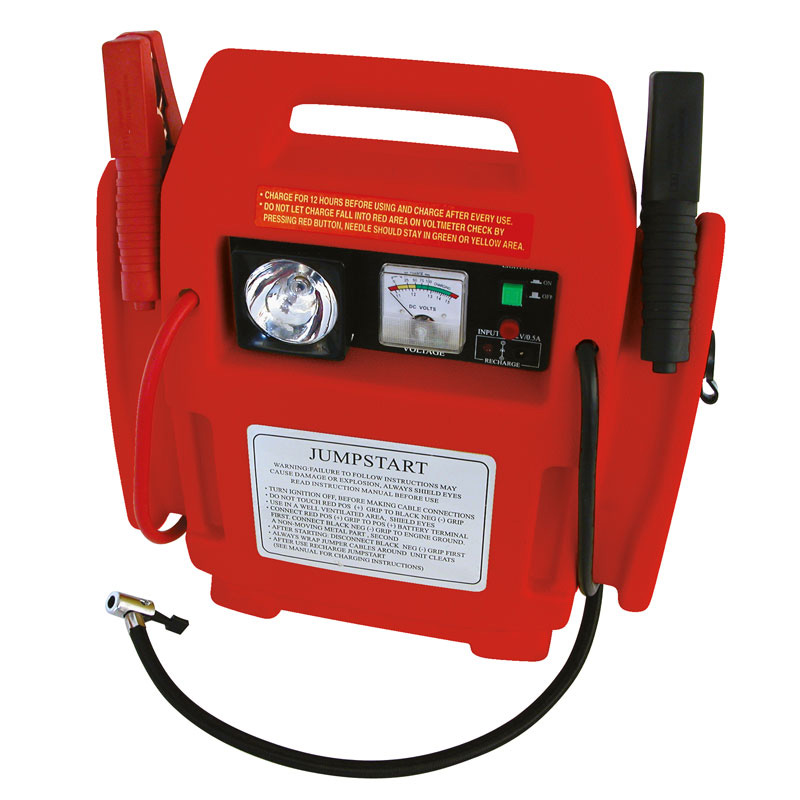 Carpoint Jumpstarter 12V/17AH en Compressor