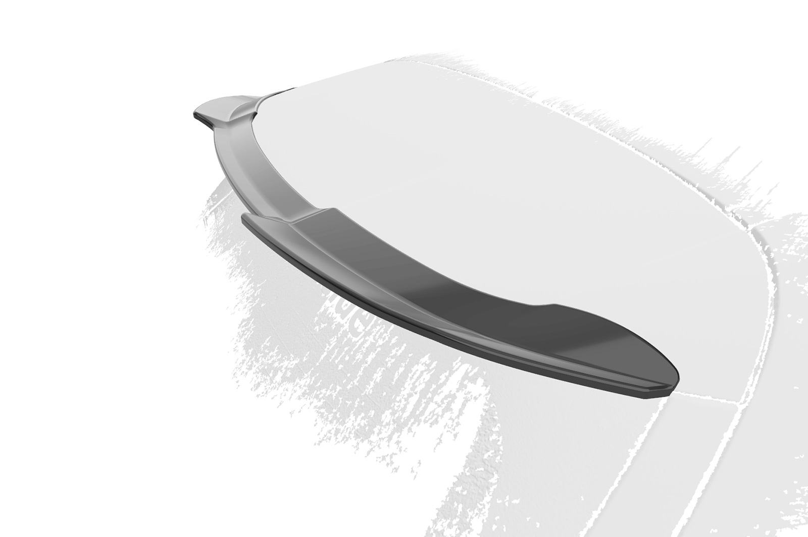 Spoiler Mercedes Benz B-Klasse W247 CSR glans Zwart
