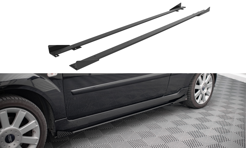 Zijskirts met Canards Street Pro Ford Fiesta ST MK6 Maxton