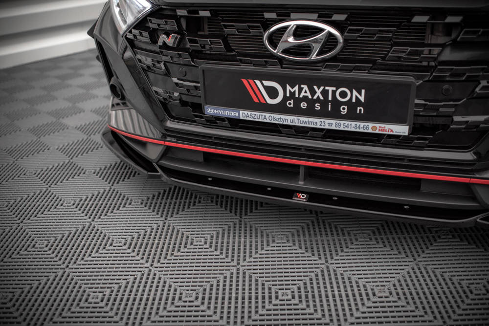 Voorspoiler V.3 Hyundai I20 N Mk3 Glans Zwart