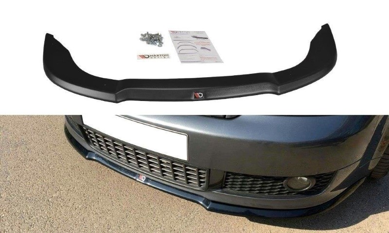 Voorspoiler Audi A4 S-Line B6 V.1 Glanzend Zwart