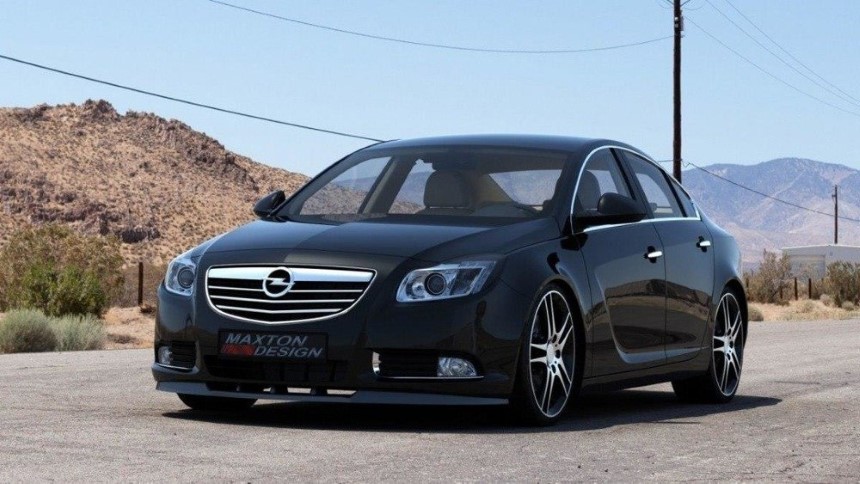 Voorspoiler Opel Insignia Maxton Design glans zwart preface