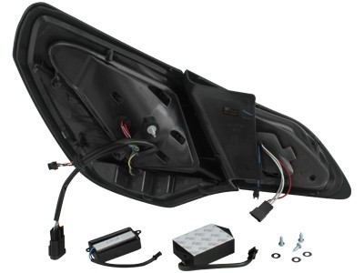 Taillights led Opel Astra J 09 black/Smoke