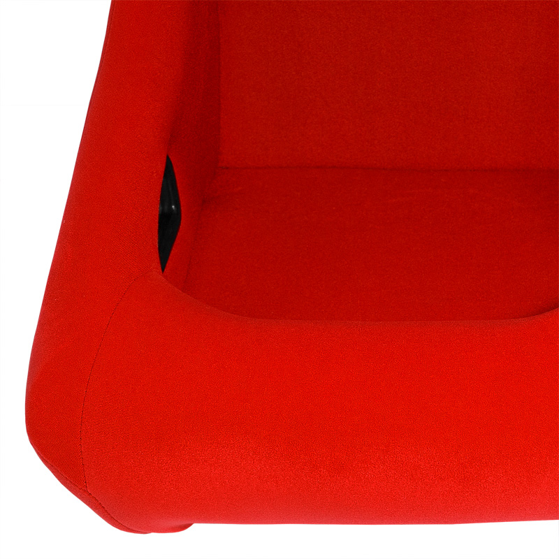 Sportstoel 'Zandvoort' - Rood - Vaste rugleuning - incl. sledes
