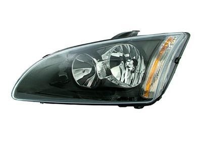 koplamp, Visteon, H1+H7, zwart, elektr verstelb, incl motortje,