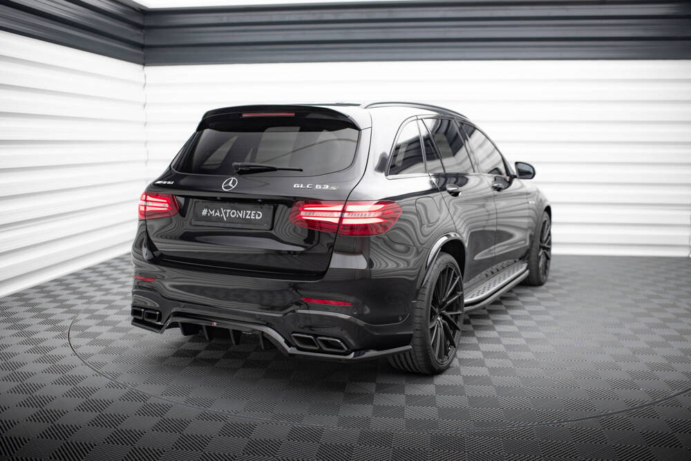 Diffuser V.1 Mercedes AMG GLC 63 SUV X253 Maxton Glans Zwart