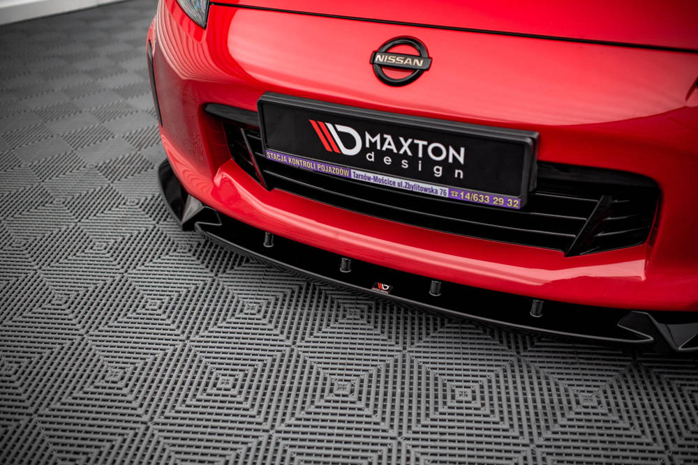 Voorspoiler V.3 Nissan 370Z Maxton Glans Zwart