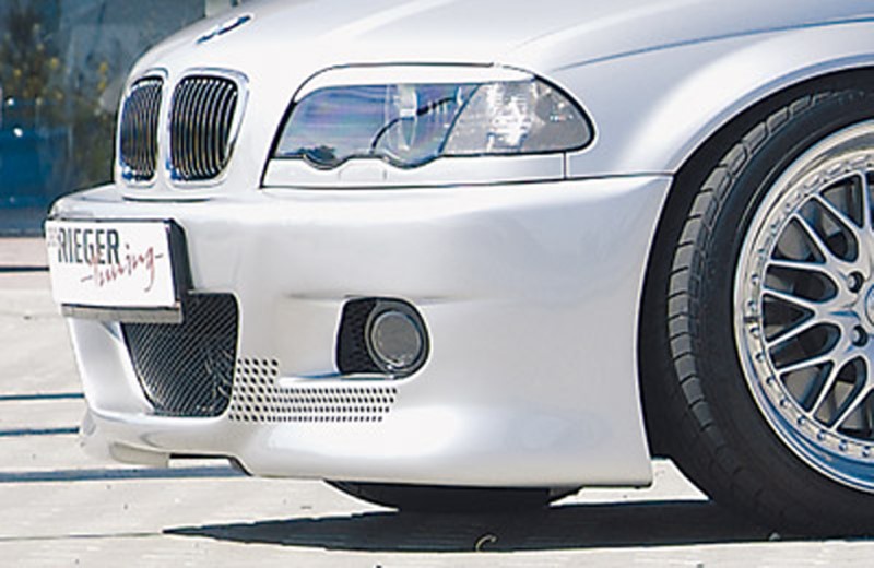 Voorbumper M3 look BMW E46 sedan/touring Rieger met gaatjes