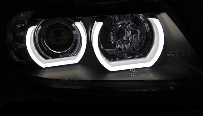 Faros BMW E90/E91 Angel Eyes Ice CCFL