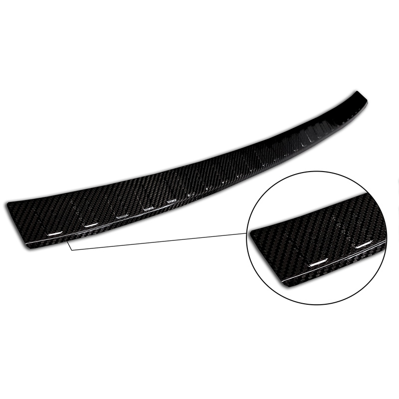 Echt 3D Carbon Achterbumperprotector  Volkswagen Golf VIII HB 5-deurs 2020-2024 & FL 2024- 'Ribs'